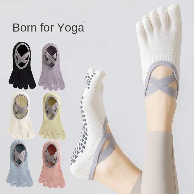 Yoga Pilates Yoga - Women Non-Slip Five-Toe Yoga Socks, Breathable