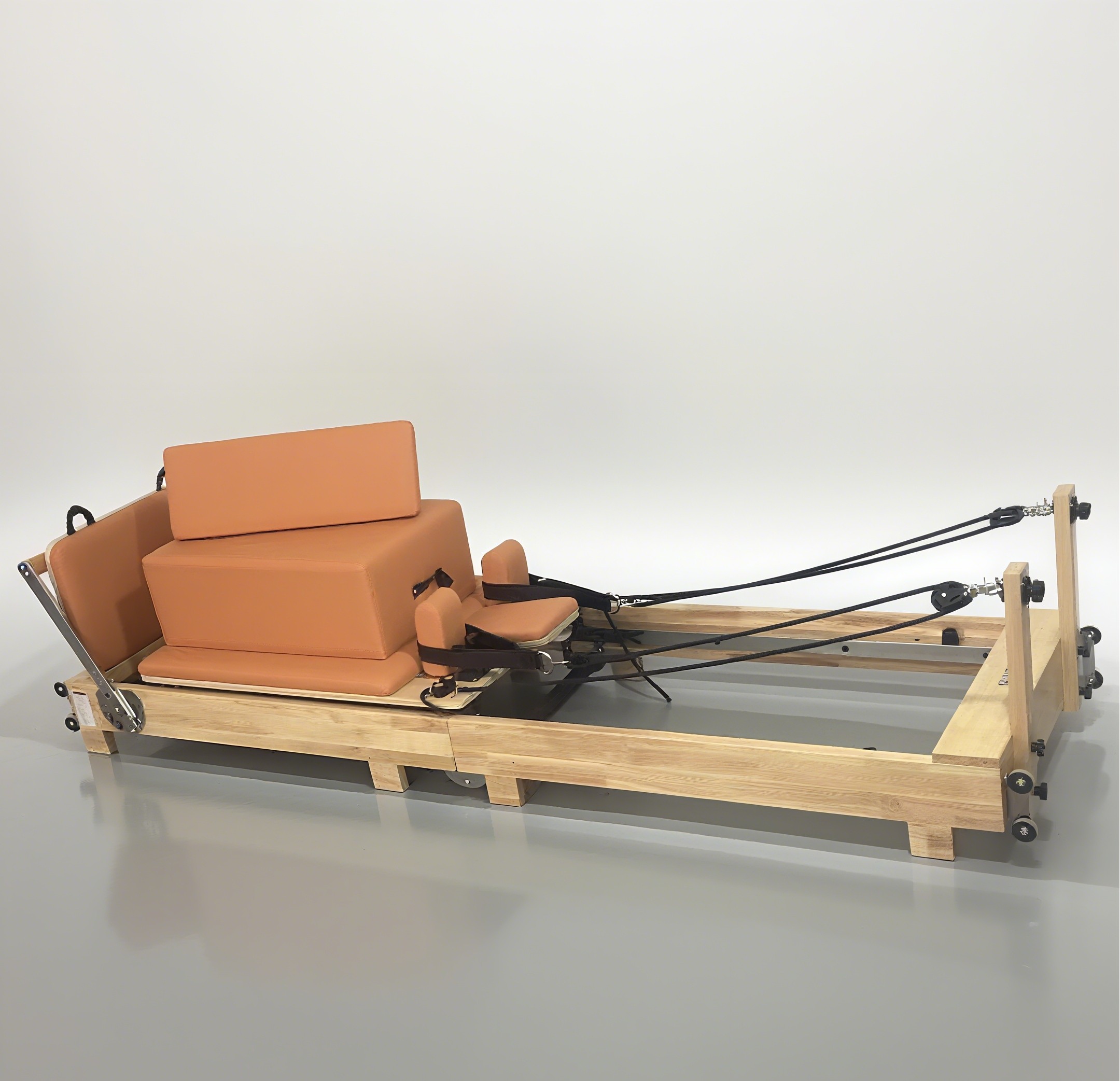 Pilates & Yoga Unleashed International Academy Yonkers - Foldable Oak Wood Pilates Reformer with