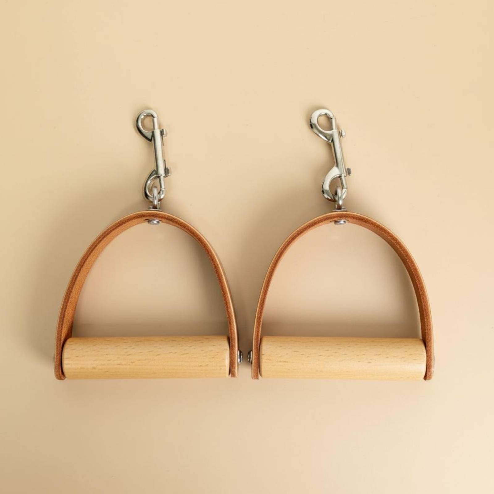 2 Pieces Leather Wood Handles  - Pilates & Yoga Unleashed International Academy Yonkers ulasan dan harga