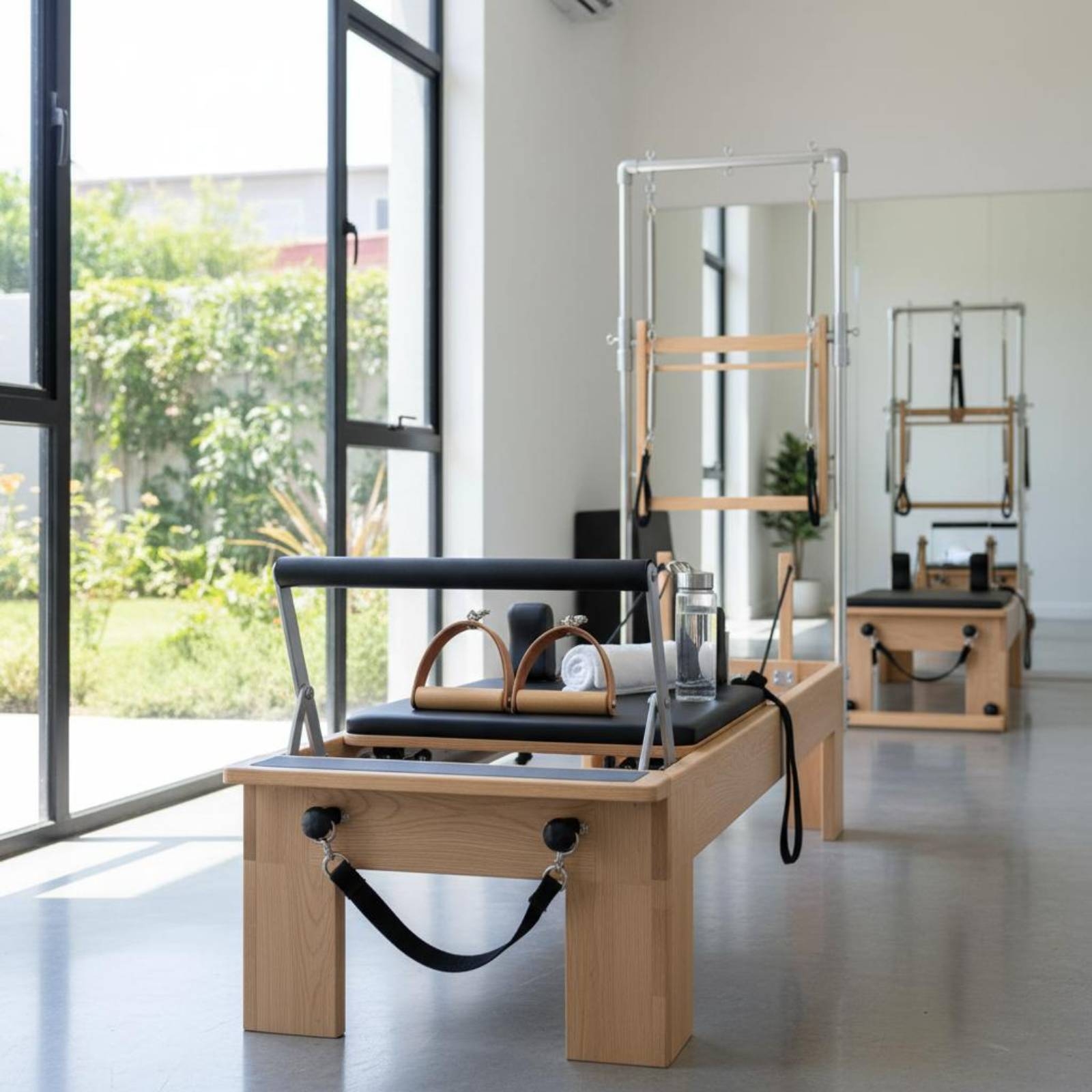 2 Pieces Leather Wood Handles  - Pilates & Yoga Unleashed International Academy Yonkers ulasan dan harga