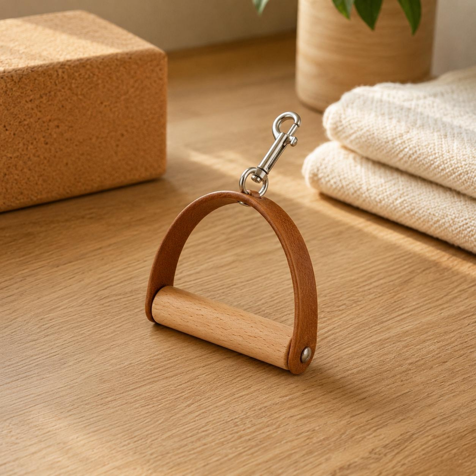 2 Pieces Leather Wood Handles  - Pilates & Yoga Unleashed International Academy Yonkers ulasan dan harga