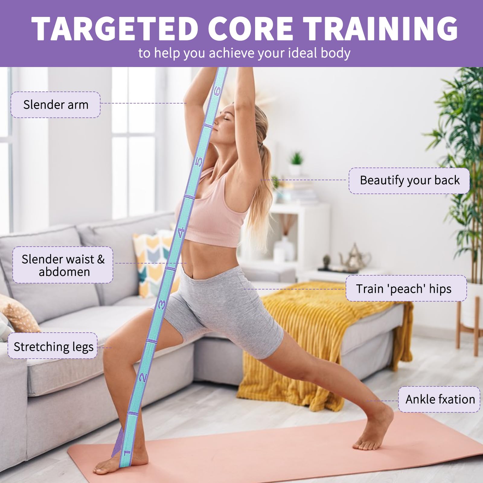 Slimming Resistance Band Yoga  - Pilates Yoga For Beginners ulasan dan harga