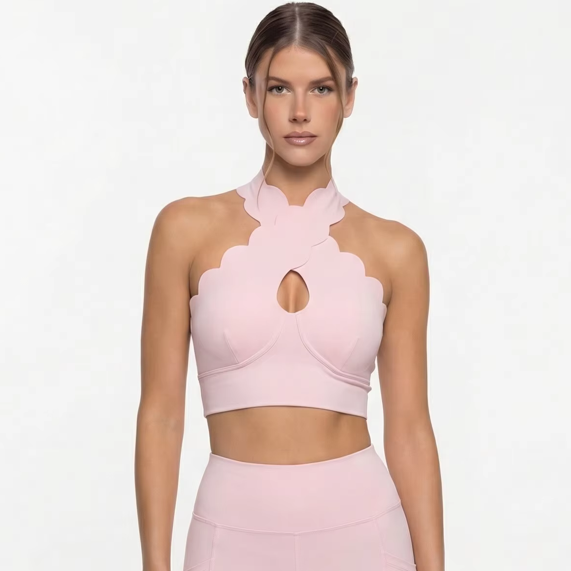 FUBEIKE Lace Trim Off-Shoulder - Pilates Yoga Fit ulasan dan harga