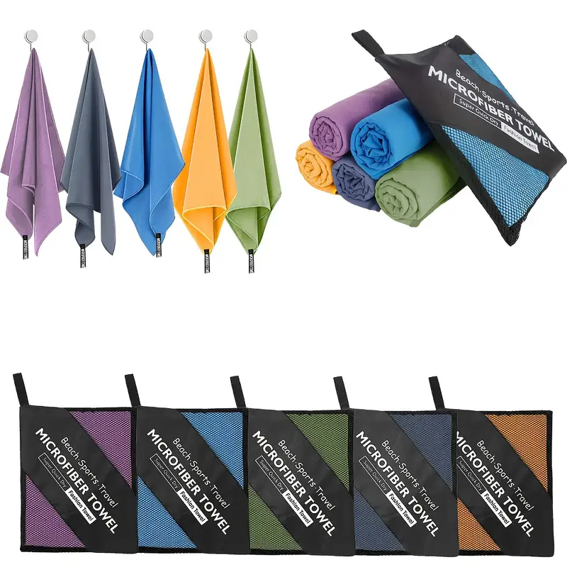 1-psc Microfiber Travel Towel, - Pilates Yoga Towel ulasan dan harga