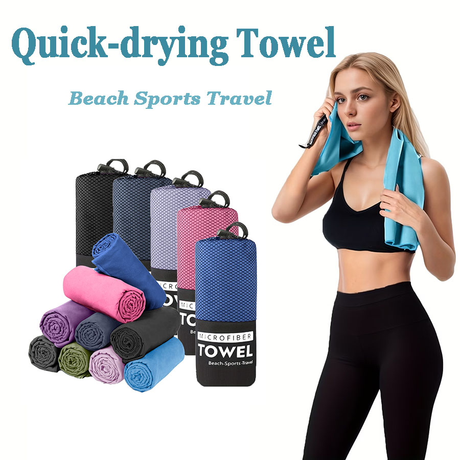 1-pc Microfiber Travel Towel,  - Pilates Yoga Towel ulasan dan harga