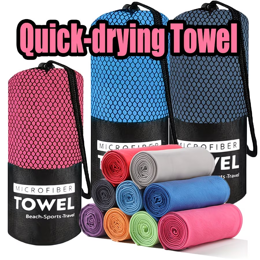 1-pc Microfiber Travel Towel,  - Pilates Yoga Towel ulasan dan harga