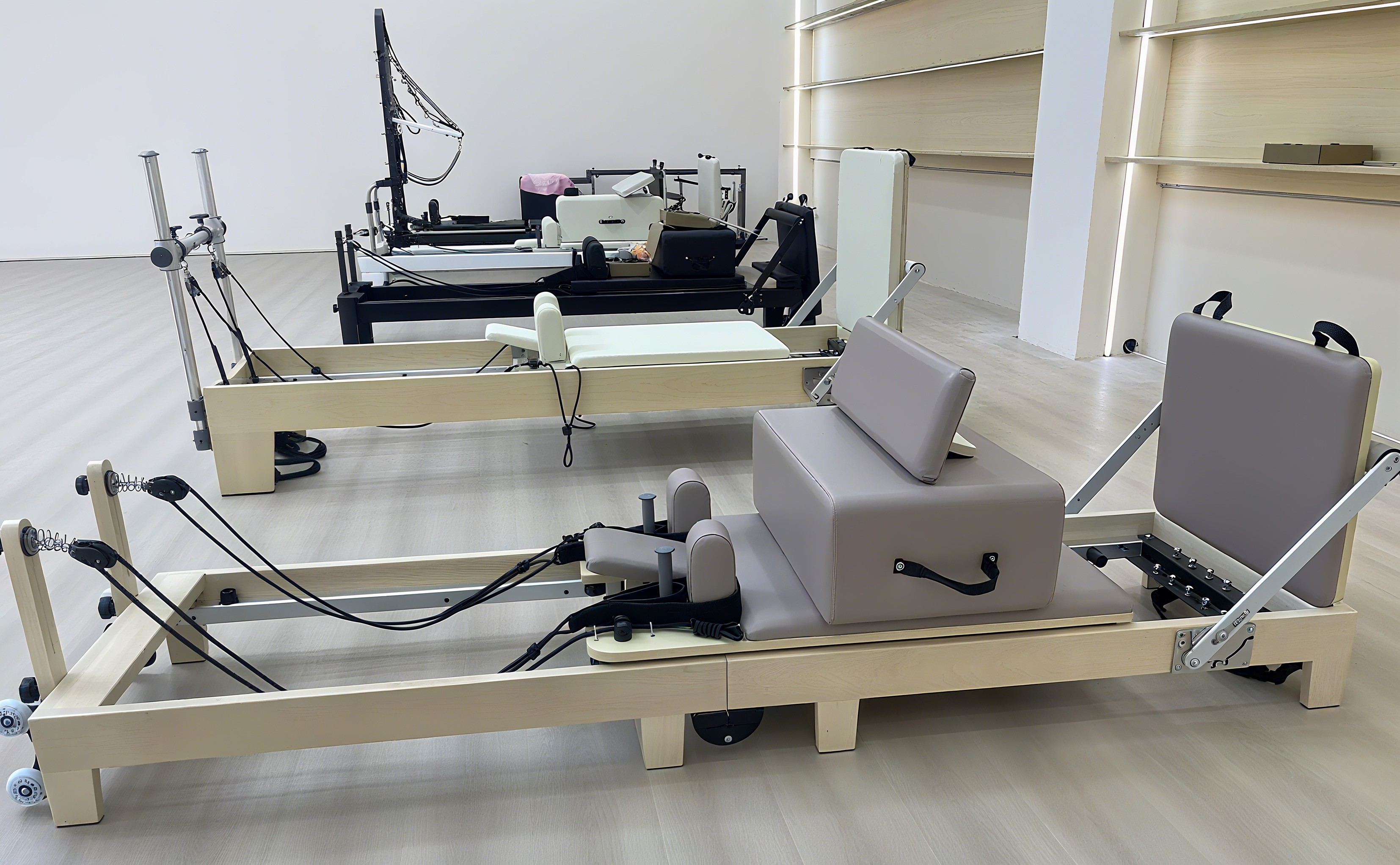 Foldable Oak Wood Pilates Refo - Pilates & Yoga Unleashed International Academy Yonkers ulasan dan harga