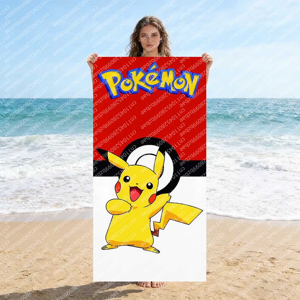 Cute Pokemon Beach Towel Quick - Pilates Yoga Towel ulasan dan harga