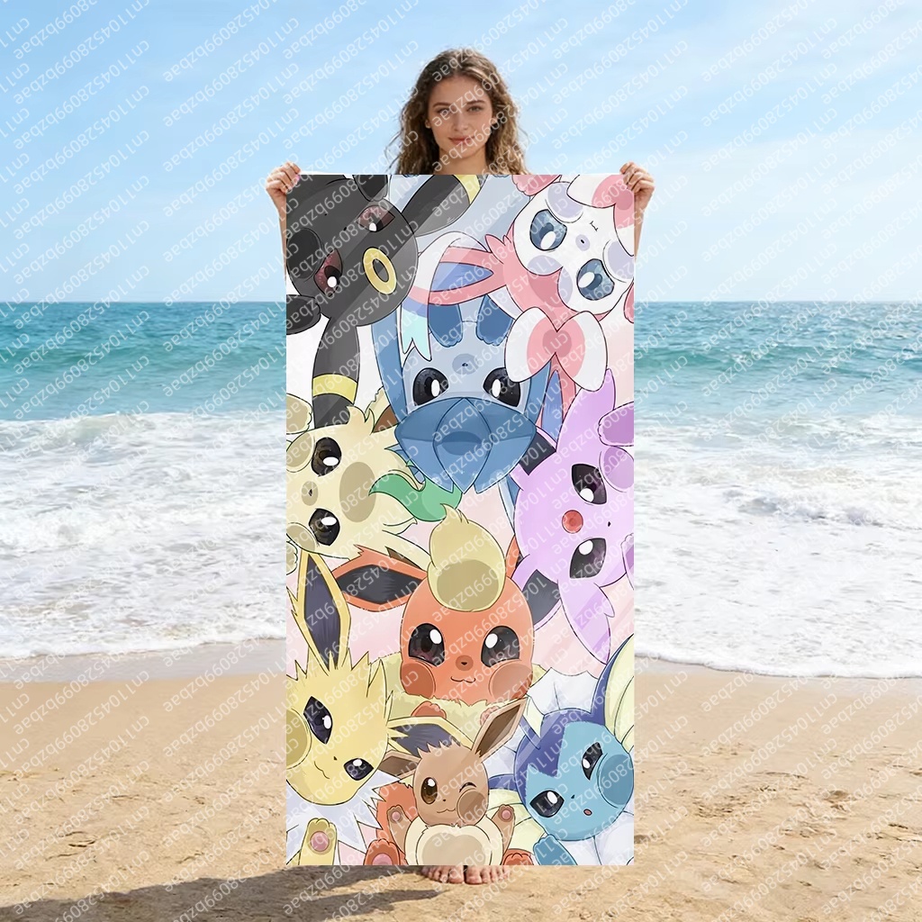 Cute Pokemon Beach Towel Quick - Pilates Yoga Towel ulasan dan harga