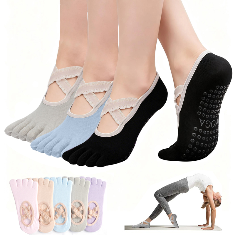 Ladies Non-Slip Pilates Socks  - Pilates And Yoga Studio ulasan dan harga