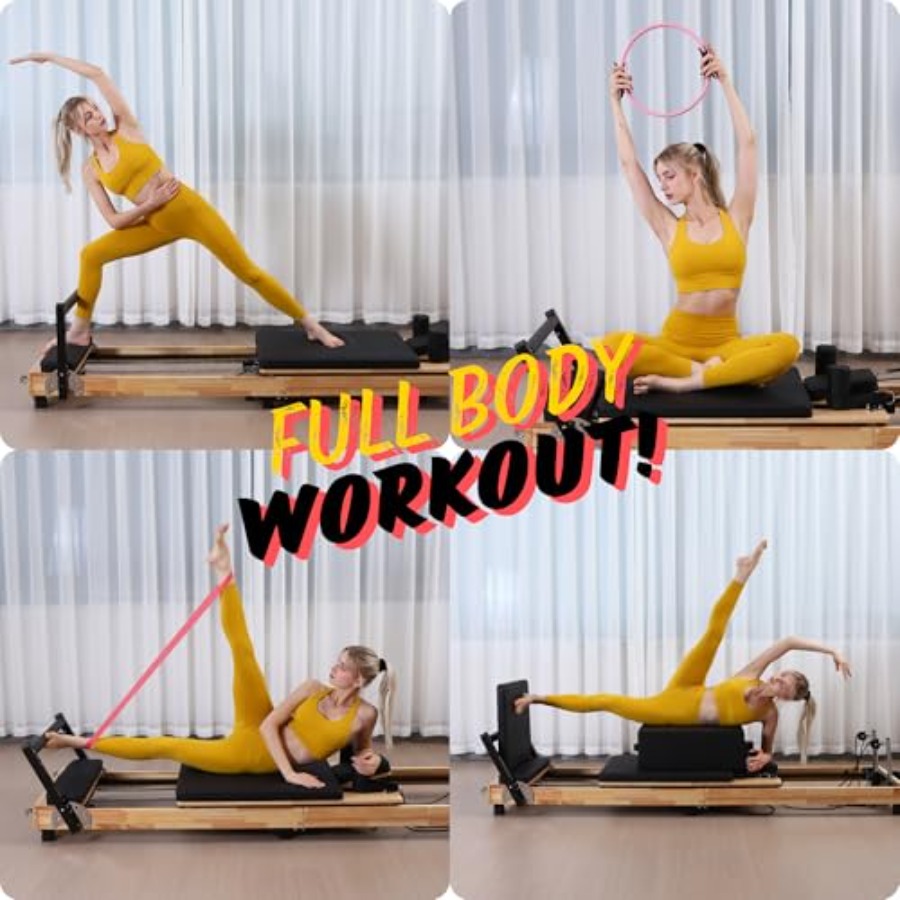 MAX4.0 Pilates Reformer Wood H - Pilates Yoga Reformer ulasan dan harga