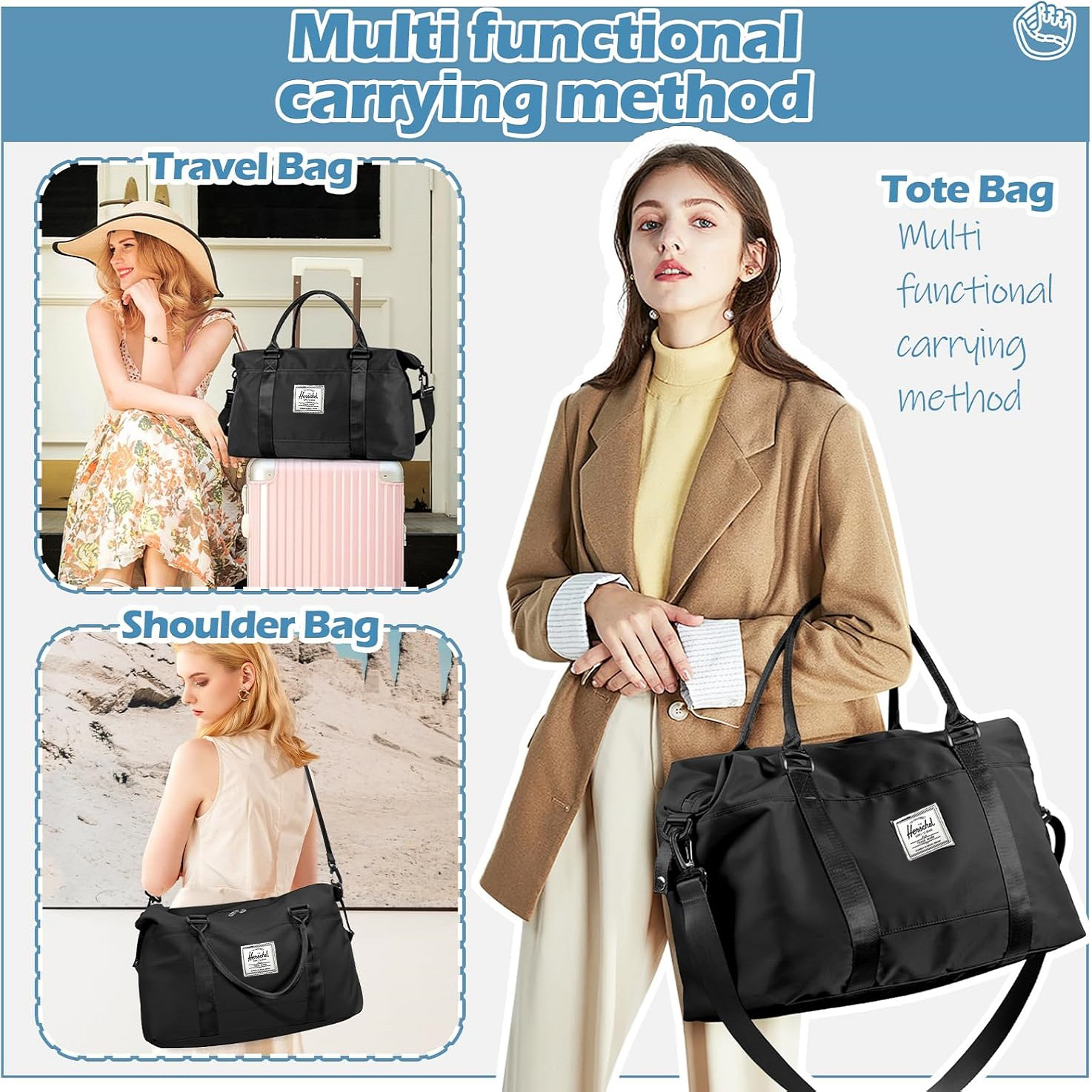 Women's Small Gym Bag, Stylish - Pilates Yoga Oxford ulasan dan harga