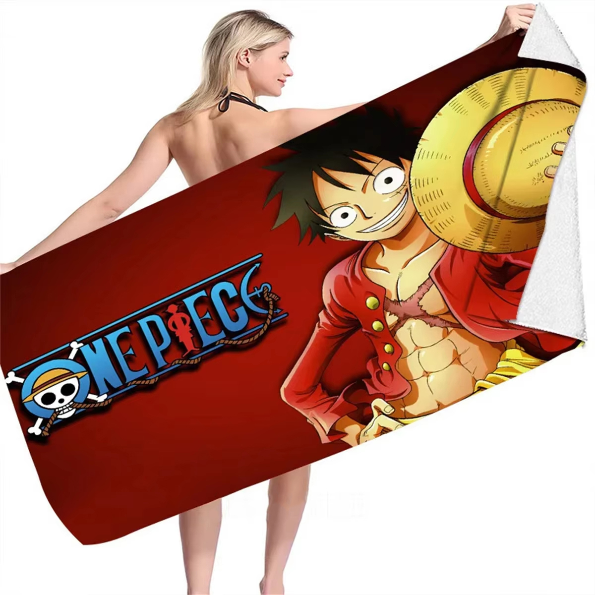 One Piece Monkey D. Luffy Beac - Pilates Yoga Towel ulasan dan harga