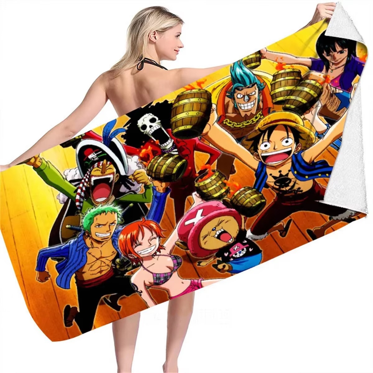 One Piece Monkey D. Luffy Beac - Pilates Yoga Towel ulasan dan harga