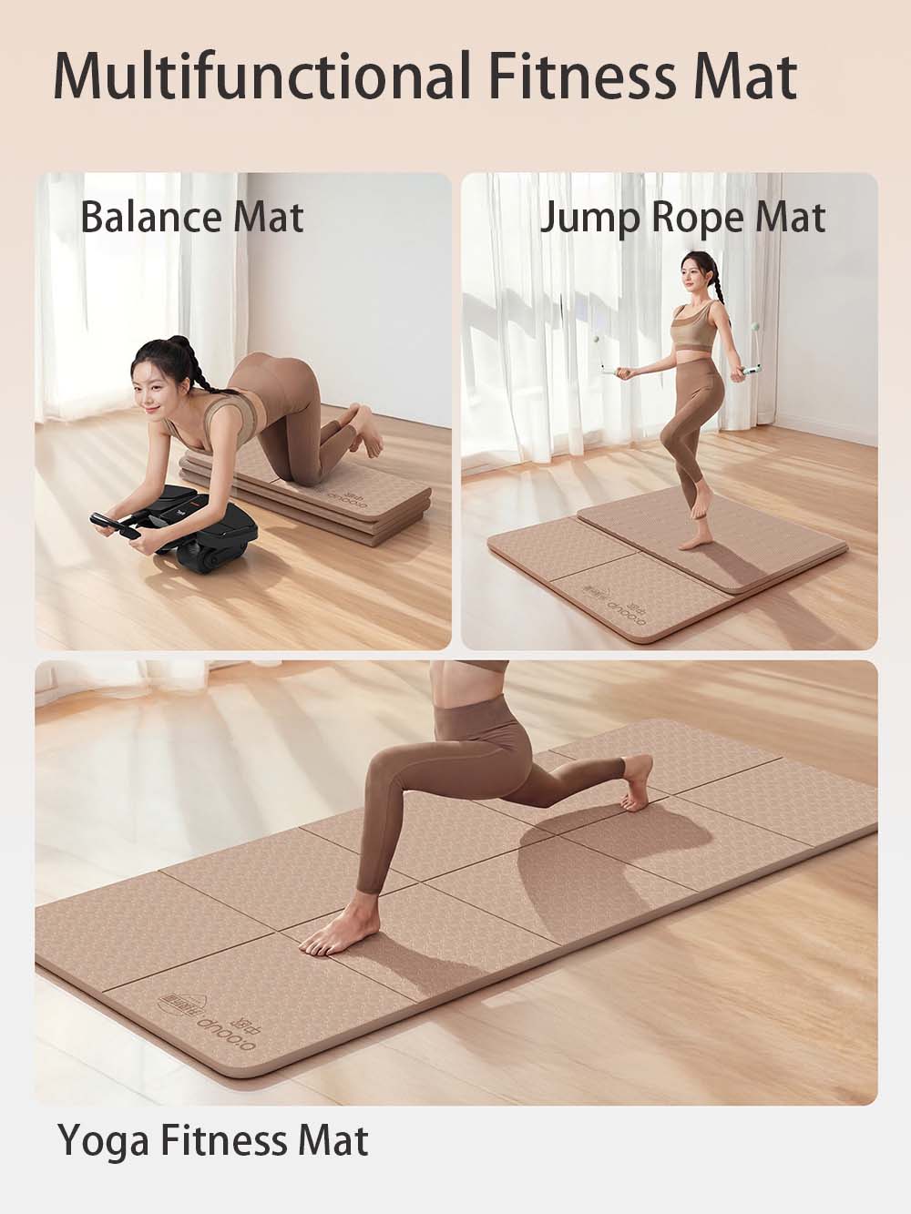 Foldable Yoga Mat Pilates Fitn - Pilates Yoga For Beginners ulasan dan harga