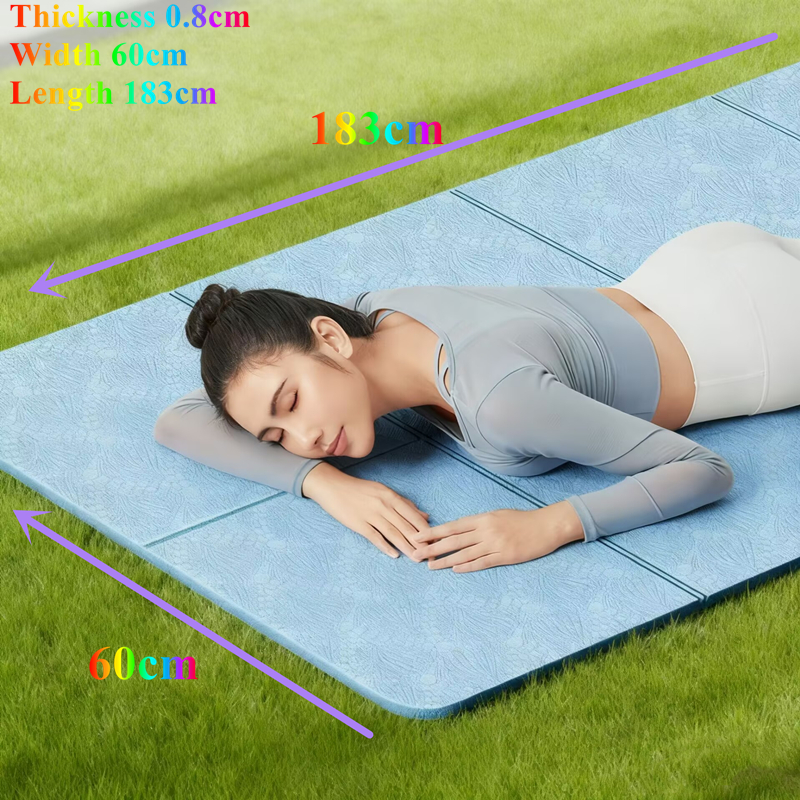 183x60x0.8cm Thicken Foldable  - Pilates Yoga For Beginners ulasan dan harga