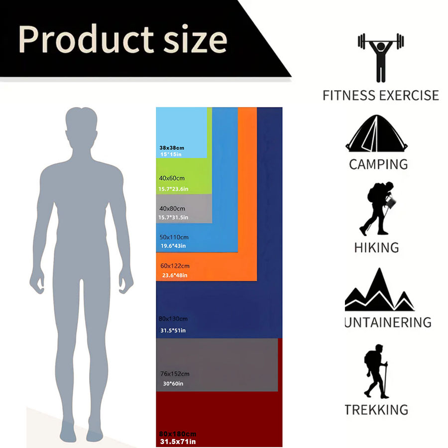 Microfiber Quick Dry Beach Tow - Pilates Yoga Towel ulasan dan harga