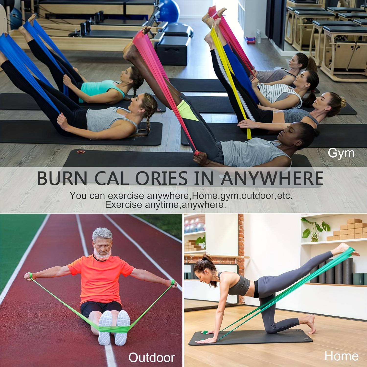 Resistance Bands for Working O - Pilates Yoga Reformer ulasan dan harga