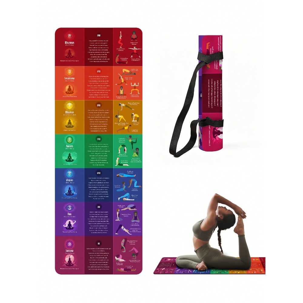 [Rainbow 7 Chakra Yoga Mat] Th - Pilates Yoga For Beginners ulasan dan harga