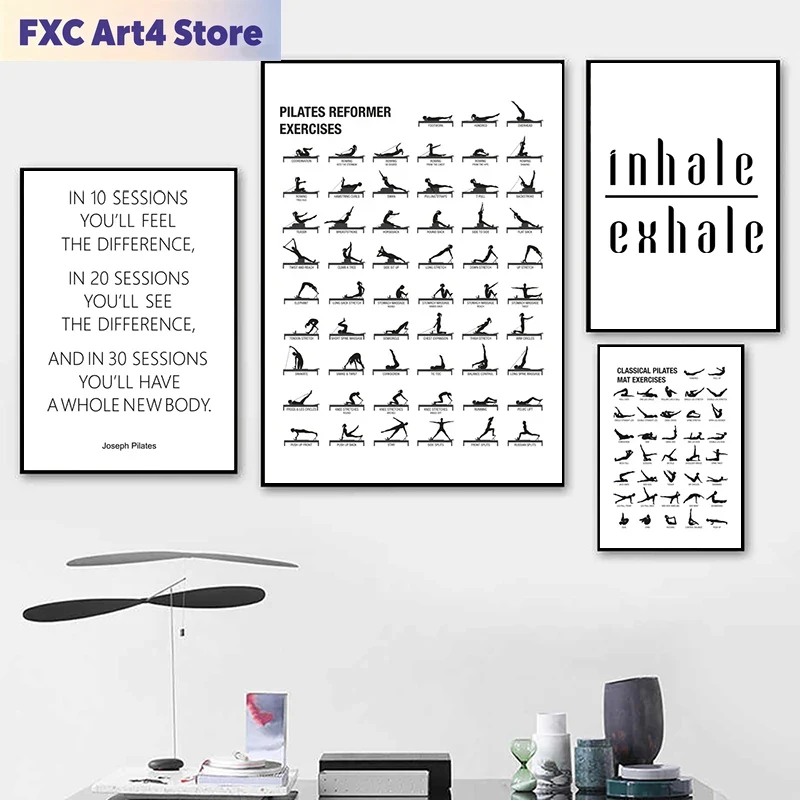 Frameless Pilates Workout Char - Yoga Pilates Yoga ulasan dan harga