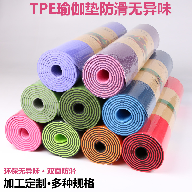 Thickened 6mm TPE Indoor Yoga  - Pilates Yoga For Beginners ulasan dan harga
