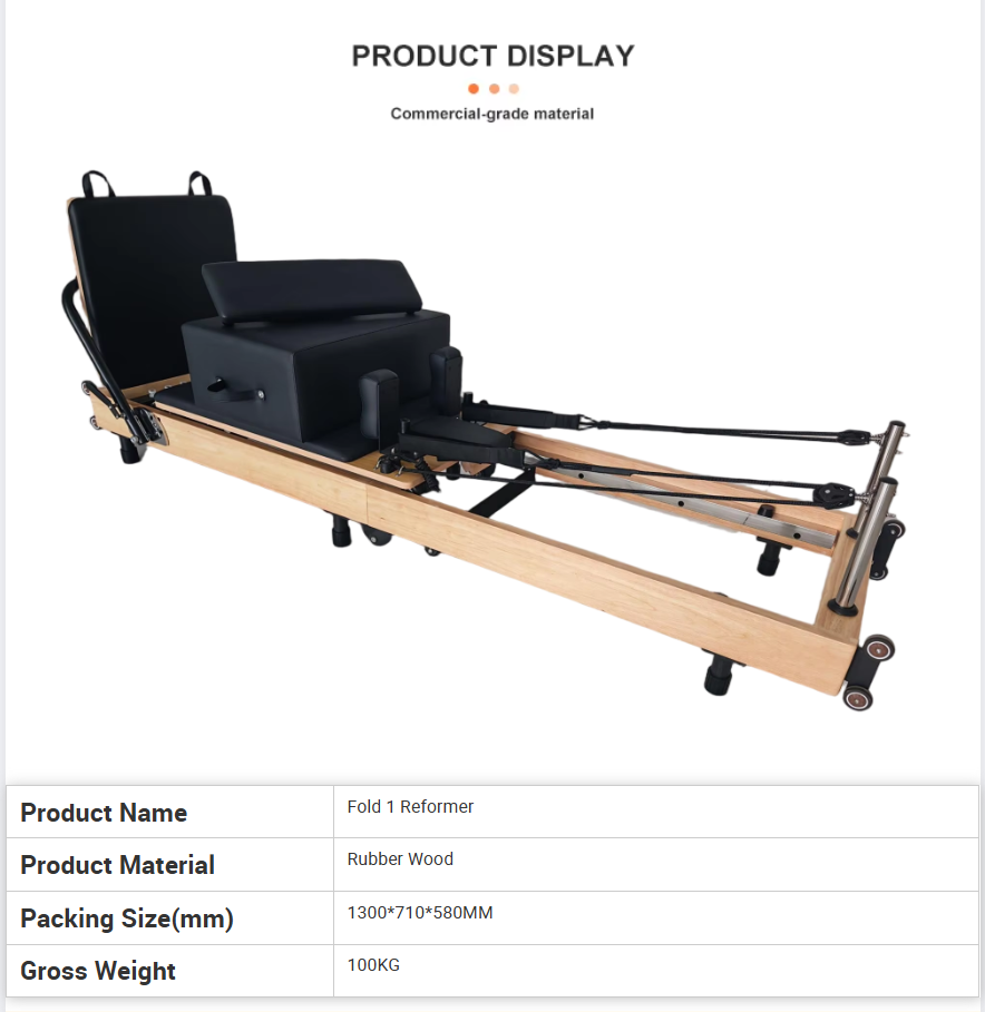 Space-Saving Foldable Oak Pila - Pilates & Yoga Unleashed International Academy Yonkers ulasan dan harga