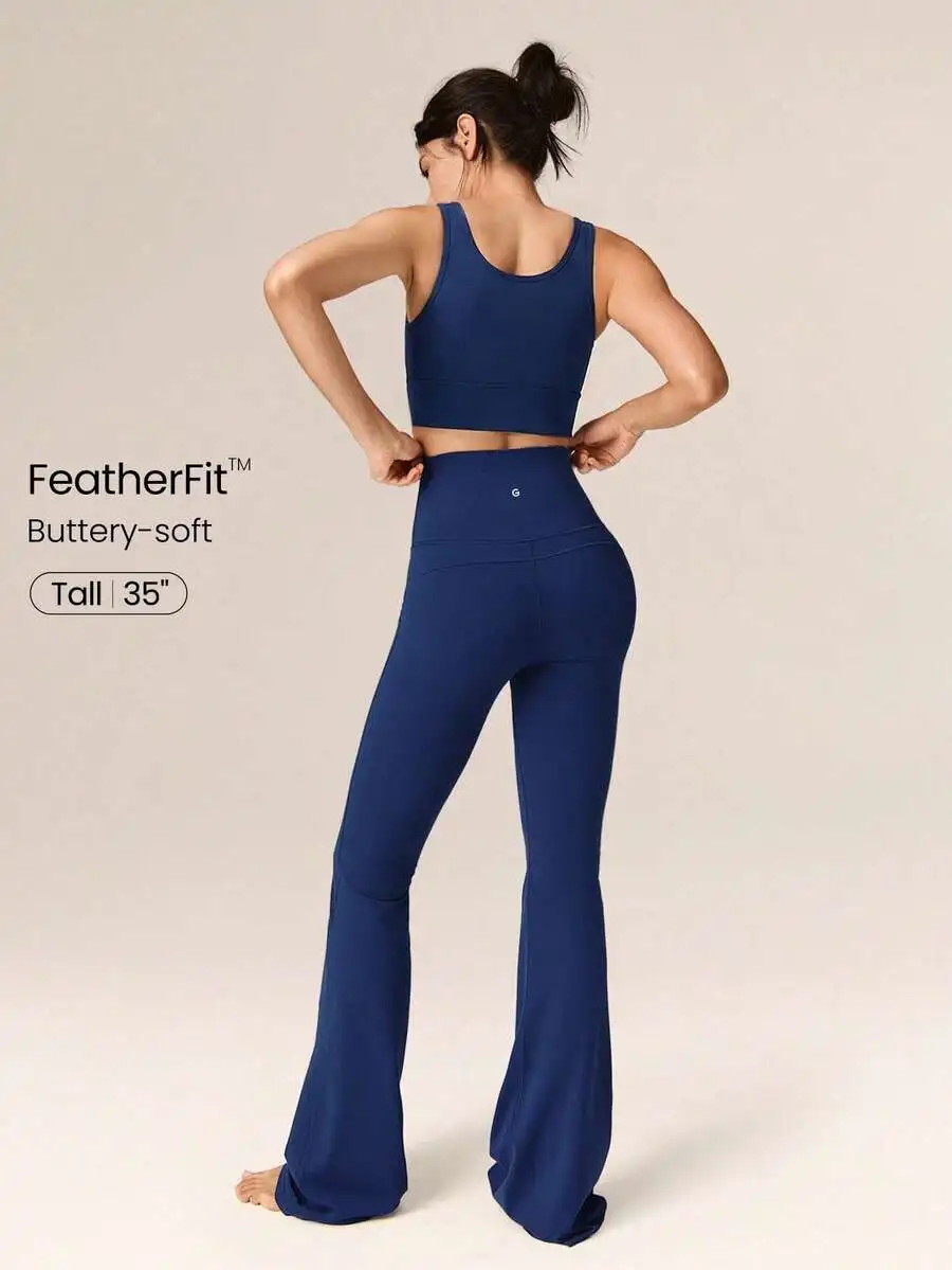 Ultra Long Flare Leggings For  - Pilates And Yoga Studio ulasan dan harga