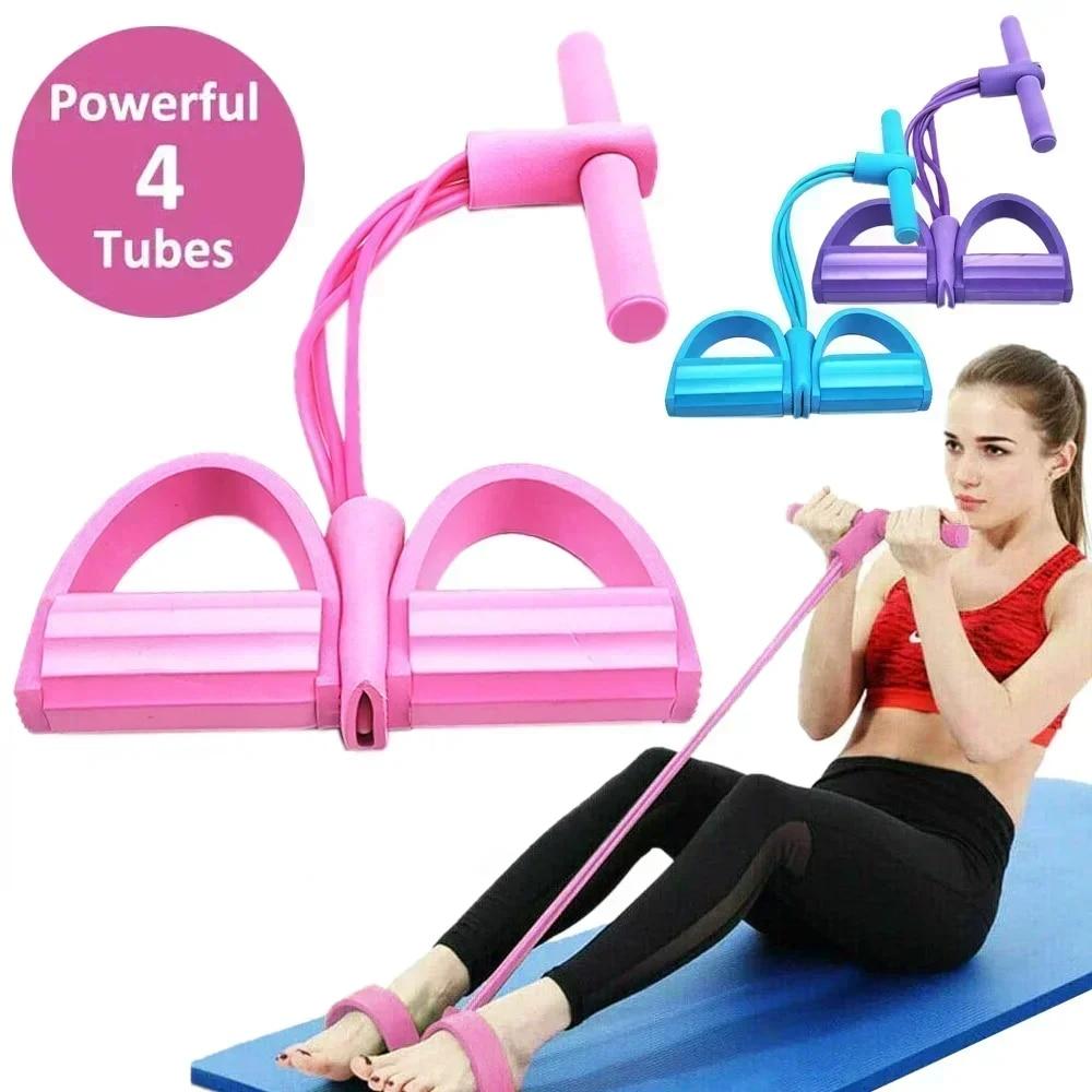 4/6 Level Resistance Band Elas - Pilates Yoga Reformer ulasan dan harga